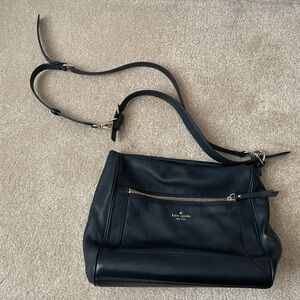 Slouchy Leather Like New Kate Spade Black Bag
